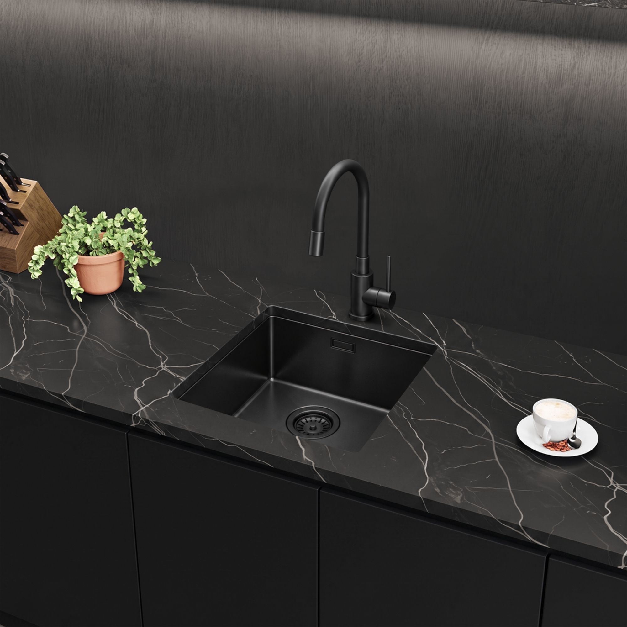 Zlew stalowy Steel Sink 45 aranżacja